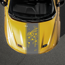 Honeycomb Hornet Hood Stripe Vinyl Decal for Dodge Hornet_2
