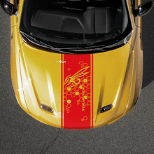 Honeycomb Hornet Hood Stripe Vinyl Decal for Dodge Hornet_3