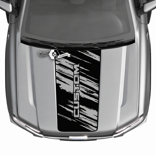 CUSTOM Vertical Torn Hood Panel Hood Vinyl Decal Sticker for Ford Ranger