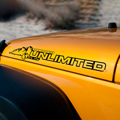 Unlimited Bonnet Vinyl Decal Rubicon Sahara Wrangler