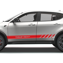 Racing Style Side Stripes Vinyl Decal Set for Dodge Hornet _2