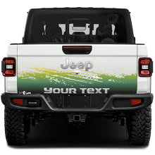 Jeep Gladiator Wrap Mud Stickers Decals Vinyl Graphics Tailgate Bed  Vintage Classic Colors Vinyl Stickers Decals Gradient 3 Colors
 2