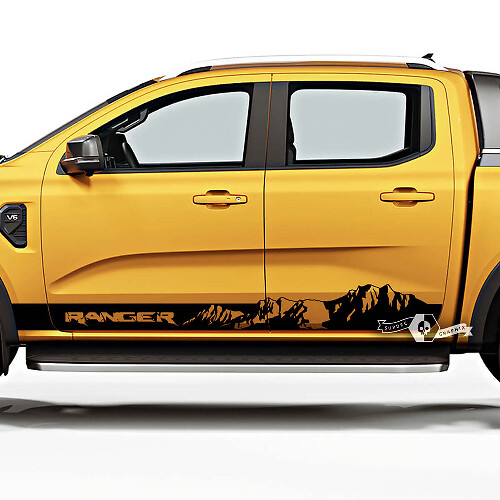 Mountain Style Stripes Rocker Panel Vinyl Decals for Musclecar Ranger