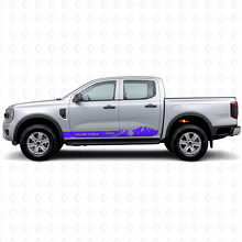 Custom Mountain Style Stripes Rocker Panel Vinyl Decals for Musclecar Ranger_2
