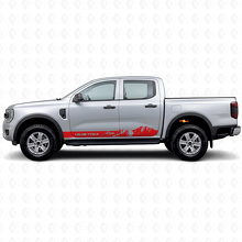 Custom Mountain Style Stripes Rocker Panel Vinyl Decals for Musclecar Ranger_4