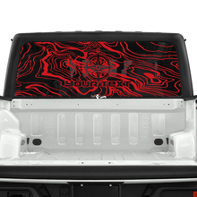 Jeep Gladiator Rear Window Compass Topographic Map Topo Forest Stickers Decals Vinyl Graphics Stripe
 3
