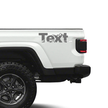 Custom Text Mountains Side Vinyl Decals Stickers for Jeep Gladiator 2