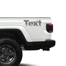 Custom Text Mountains Side Vinyl Decals Stickers for Jeep Gladiator 2