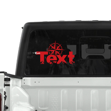 Jeep Gladiator Rear Window Forest Mountains Compass Stickers Decals Vinyl Graphics
 3