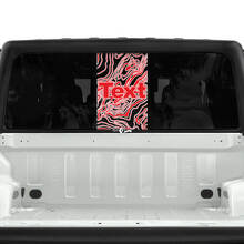 Jeep Gladiator Rear Window USA Topographic Map Stickers Decals Vinyl Graphics Stripe 2 Colors
 3