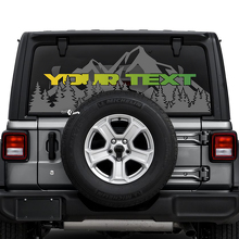Jeep Wrangler Unlimited Rear Window Mountains Forest Stickers Decals Vinyl Graphics
 2