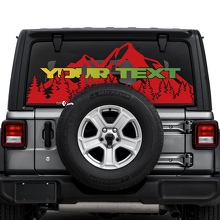Jeep Wrangler Unlimited Rear Window Mountains Forest Stickers Decals Vinyl Graphics
 3
