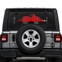 Jeep Wrangler Unlimited Rear Window Mountains Stickers Decals Vinyl Graphics
 3