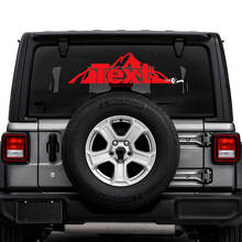 Jeep Wrangler Unlimited Rear Window Mountains Stickers Decals Vinyl Graphics
 3