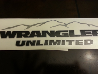 Jeep Mountain Wrangler Unlimited CJ TJ YJ JK XJ All Colors Sticker Decal#4