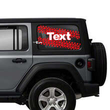 Double Tyre Track Rear Window Vinyl Stickers Decals for Jeep Wrangler Unlimited 2