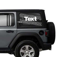 Double Tyre Track Rear Window Vinyl Stickers Decals for Jeep Wrangler Unlimited 3