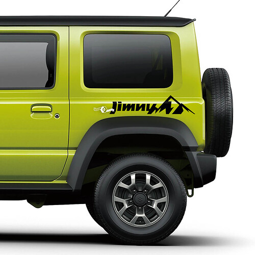 Suzuki JIMNY Mountains Side graphics Doors decal Logo sticker
