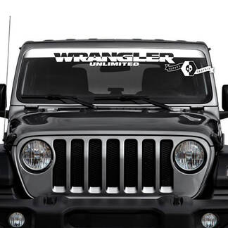 Jeep Wrangler Unlimited Windshield Logo Decals Vinyl Graphics

