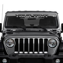 Autocollants en vinyle personnalisés pour pare-brise Jeep Wrangler Unlimited 3
