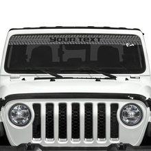 Custom Text Tyre Track Windscreen Vinyl Stickers Decals for Jeep Gladiator 2