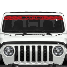 Custom Text Tyre Track Windscreen Vinyl Stickers Decals for Jeep Gladiator 3