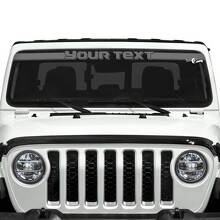 Custom Text Windscreen Vinyl Stickers Decals for Jeep Gladiator 2