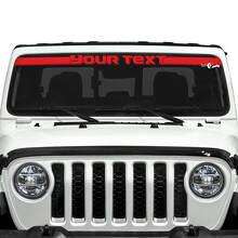 Custom Text Windscreen Vinyl Stickers Decals for Jeep Gladiator 3