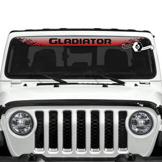 Jeep Gladiator Windshield Logo Decals Vinyl Graphics Gradient
