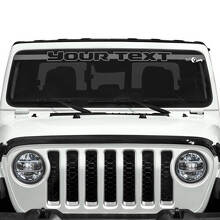 Custom Text Trim Outline Windscreen Vinyl Stickers Decals for Jeep Gladiator 2