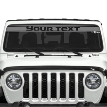 Custom Text Trim Line Windshield Vinyl Stickers Decals for Jeep Gladiator 2