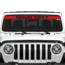 Custom Text Trim Line Windshield Vinyl Stickers Decals for Jeep Gladiator 3