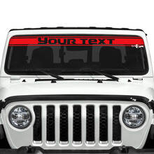Custom Text Trim Line Windshield Vinyl Stickers Decals for Jeep Gladiator 3