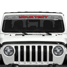 Jeep Gladiator Windshield Logo Topographic Map Stickers Decals Vinyl Graphics 2 Colors
 2