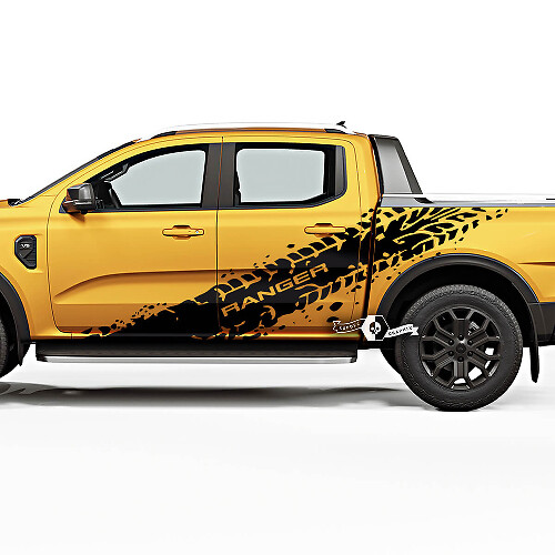 Tire Track Side Vinyl Decals Kit for Musclecar Ranger