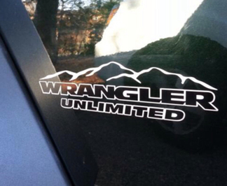 Jeep Mountain Wrangler Unlimited CJ TJ YJ JK XJ All Colors Sticker Decal#5