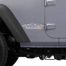 Mountain Style Custom Side Vinyl Decal Kit for Jeep Wrangler Unlimited _2