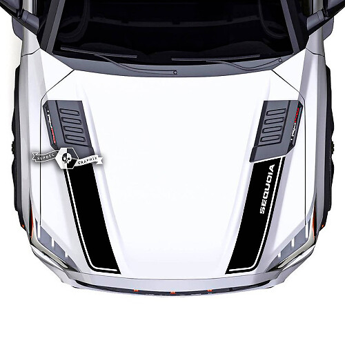Toyota Sequoia Hood Trim Vinyl Stickers Decal fits to Toyota Sequoia Spilled
