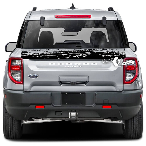 Ford Bronco Tailgate Bed Dazzle Paint Splash Mud Wrap Decals Stickers
