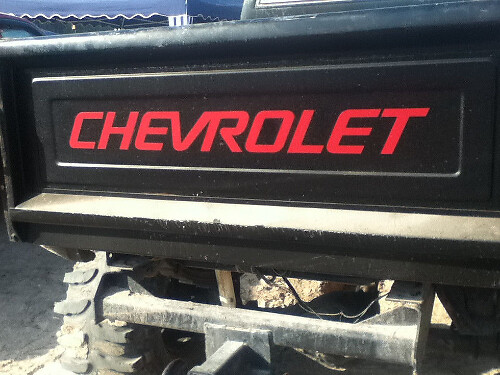 Chevrolet for STEPSIDE BED Tailgate Decal Sticker
