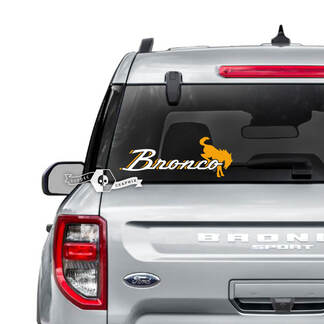 Ford Bronco Rear Window Logo Graphics Decals 2 Colors
