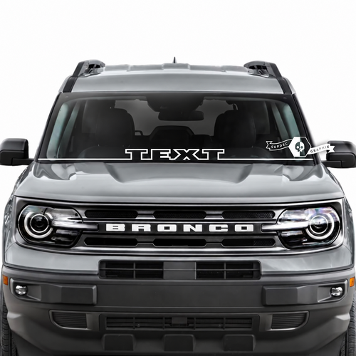 Custom Text Windshield Window Logo Trim Stripes Graphics Decals Stickers for Musclecar horse