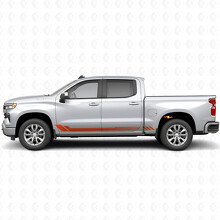 Honeycomb Door & Rocker Panel Vinyl Stripes for Chevrolet Silverado 1500 T1XX 2019-2026_4