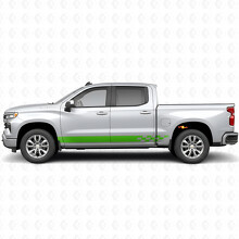Checkered Lightning Door & Rocker Panel Vinyl Stripes for Chevrolet Silverado 1500 T1XX 2019-2026_6