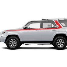 Topographic Style Side Curved Stripes Vinyl Sticker Decal For Toyota 4Runner Gen 5 2