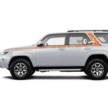 Body Stripes Lines Topographic Style Side Window Vinyl Sticker Decal fit to Toyota 4Runner 13-24 TRD Fifth gen 5
 2