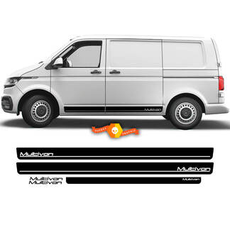 Pair VW Volkswagen Transporter Van Side Blank Stripes Transporter Multivan California kit for T4 T5 T6 Vinyl Decal Sticker
