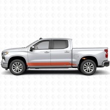 Layered Lightning Door & Rocker Panel Vinyl Stripes for Chevrolet Silverado 1500 T1XX 2019-2026_4