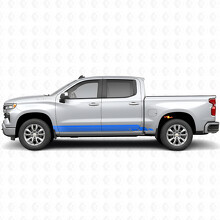 Layered Lightning Door & Rocker Panel Vinyl Stripes for Chevrolet Silverado 1500 T1XX 2019-2026_5