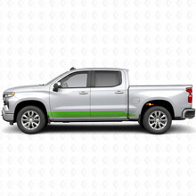 Layered Lightning Door & Rocker Panel Vinyl Stripes for Chevrolet Silverado 1500 T1XX 2019-2026_6
